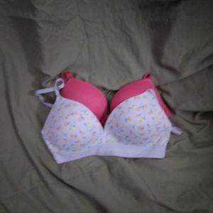 Pink bras